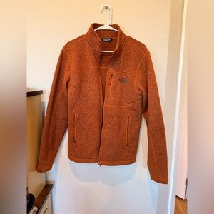 The North Face Men's Burnt Orange Fleece Jacket